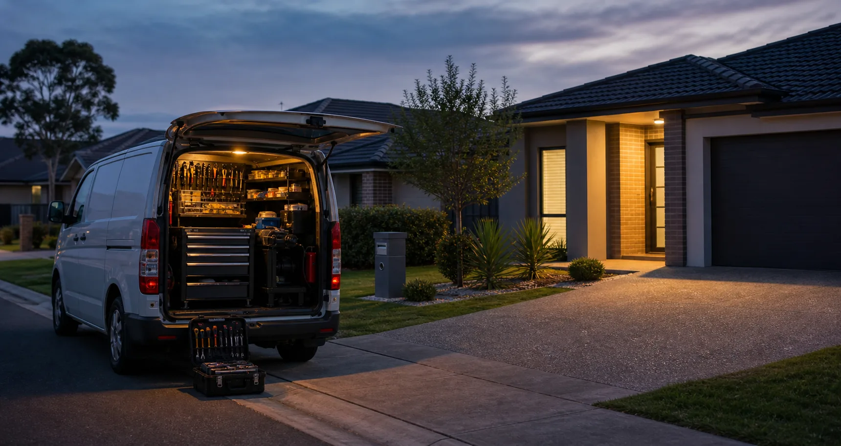 After-hours mobile locksmith van ready for emergency service in Cranbourne East