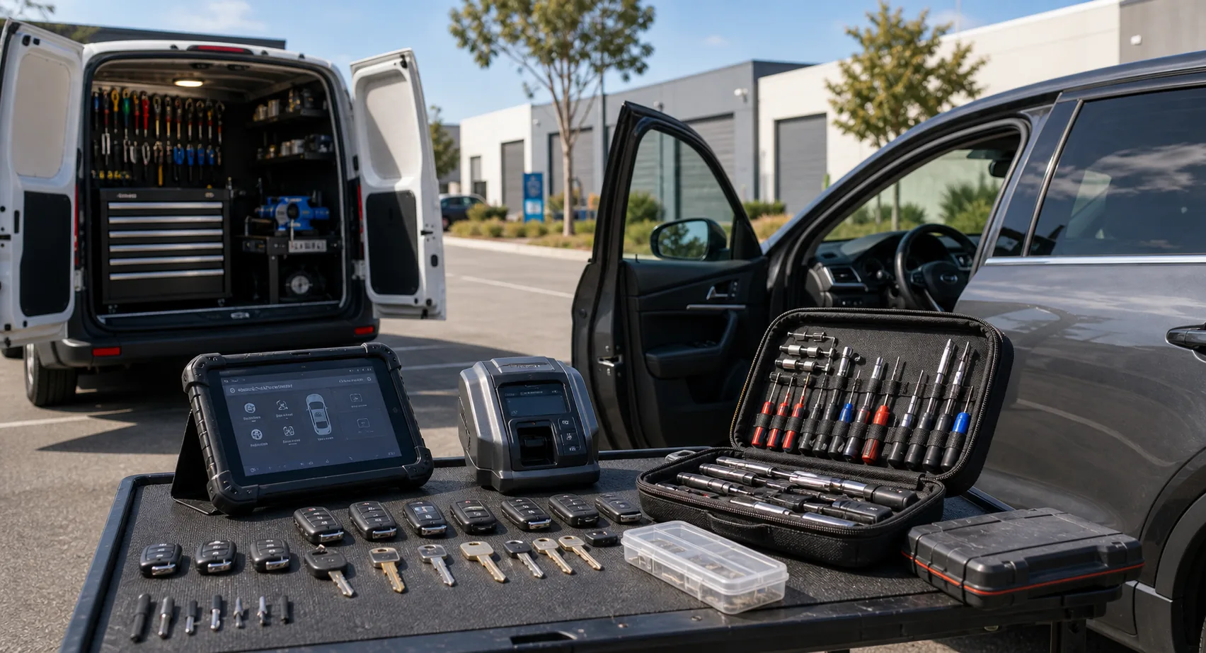 Auto locksmith and car key replacement service near Hallam