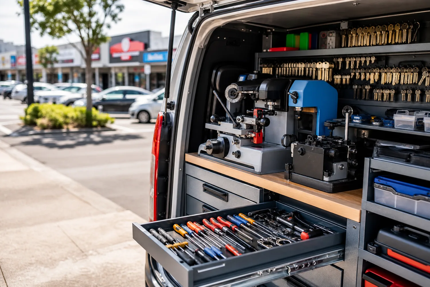 Car key tools for mobile automotive locksmith service in Springvale